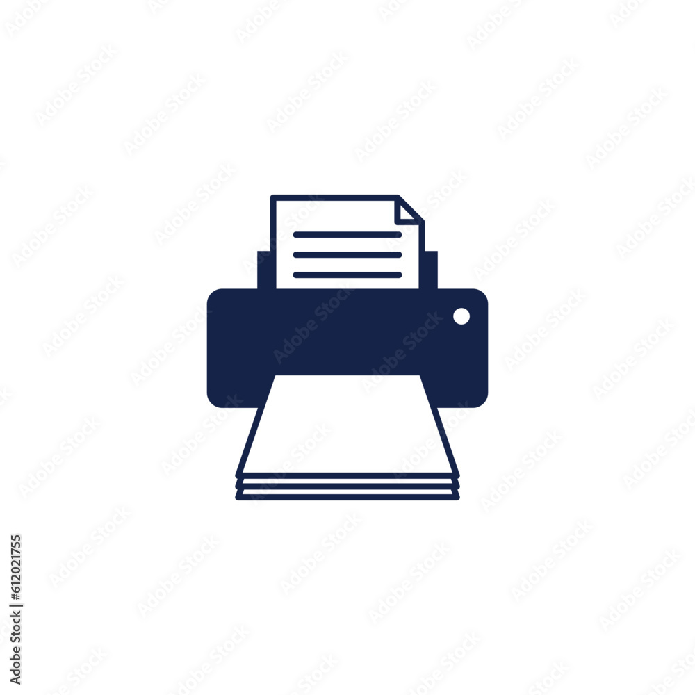 Simple Printer Icon Vector Template Simple Printer Icon Vector Template