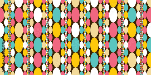 Geometric shapes background. Seamless pattern.Vector. 幾何学パターン　背景素材