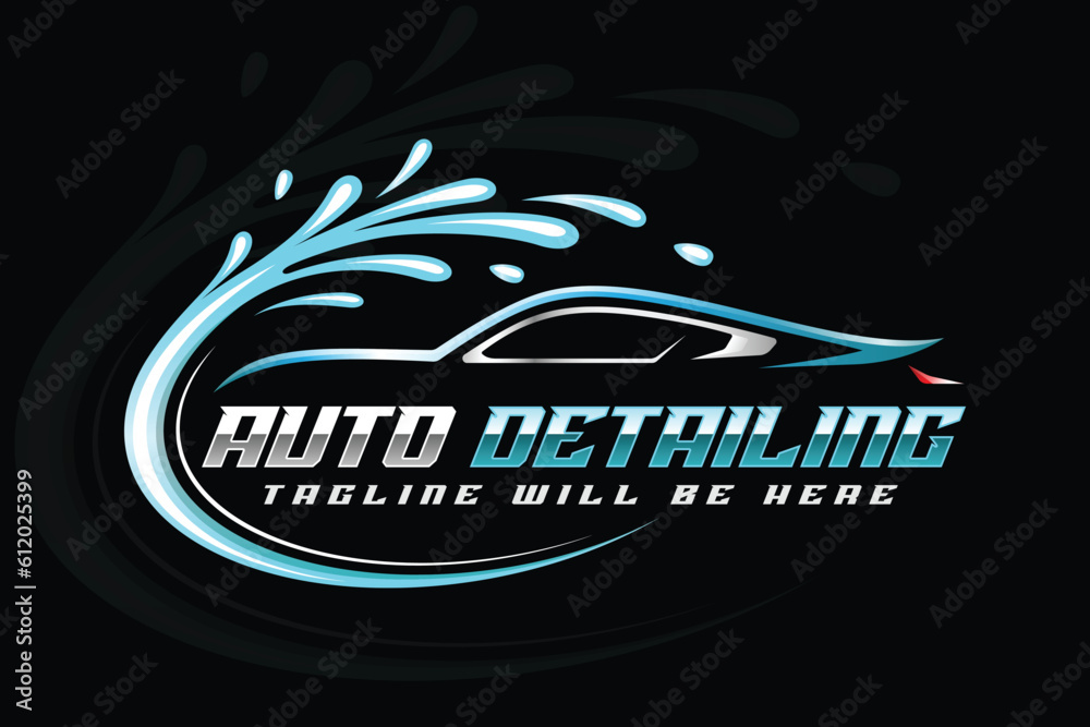 Auto detailing logo car detailing logo car wash logo car clean logo