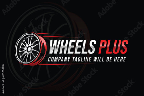 Wheel logo car wheels logo wheel tire logo rim logo tire logo tyre logo vector