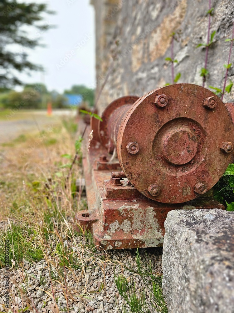 old steel pipe from the cornish tin mining industry old steel pipe from the cornish tin mining industry