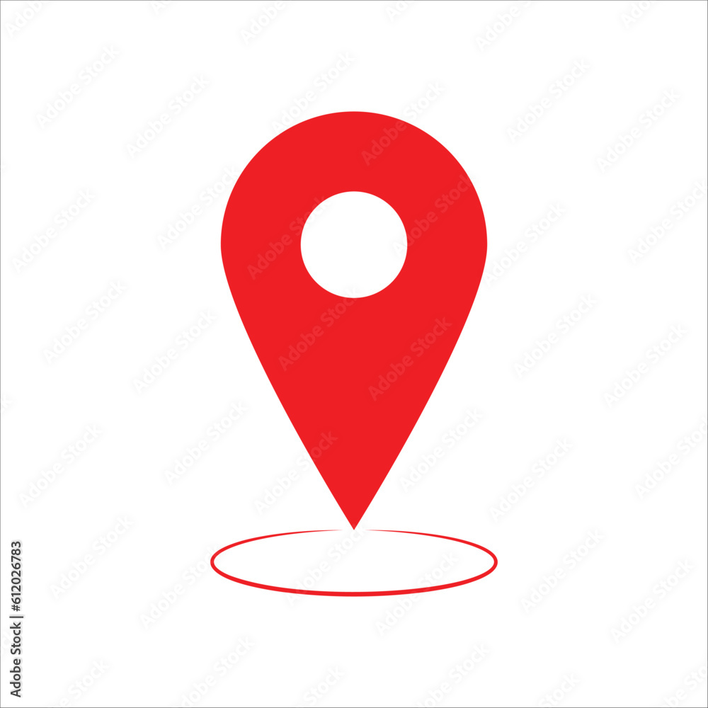 Red maps pin. Location map icon. Red maps pin. Location map icon.