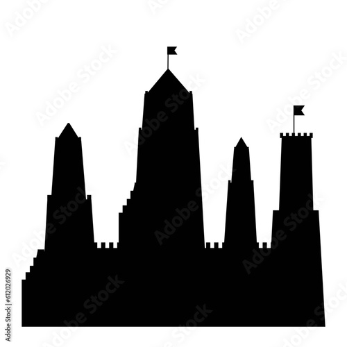 castle logo icon vector illustration design Vector.