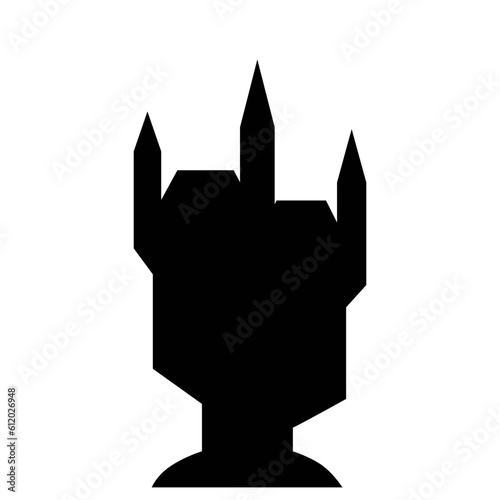castle logo icon vector illustration design Vector.