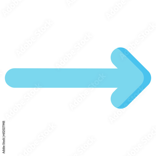 right arrow vector flat icon