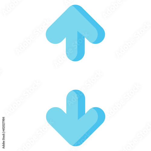 vertical expand arrow vector flat icon