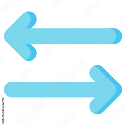 transfer arrow vector flat icon