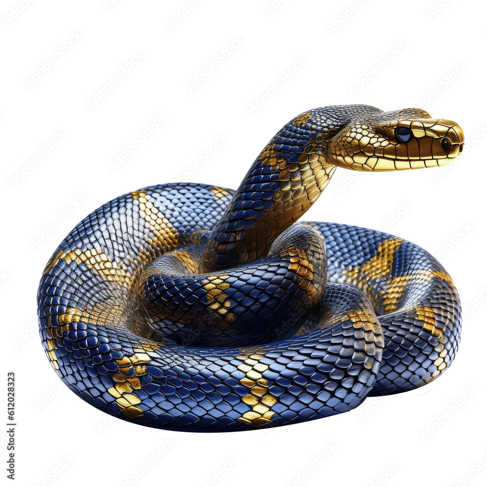 Obraz premium viper snake looking isolated on white