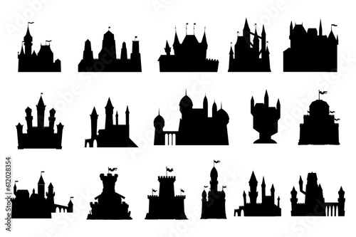 castle logo icon vector illustration design Vector.