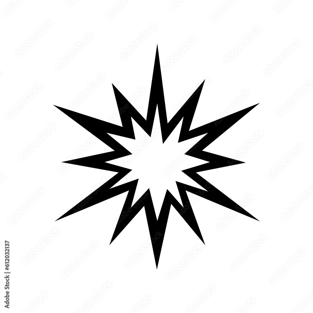 Explosion flat style icon Explosion flat style icon