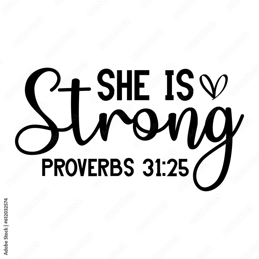 She is Strong svg