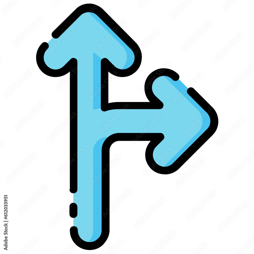 right exit arrow filled outline vector icon