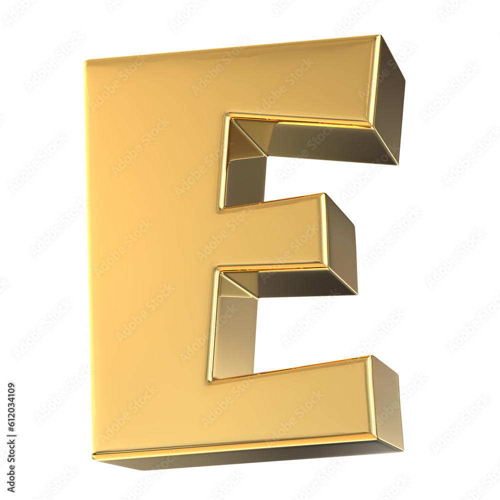 Font With Number 3D Render