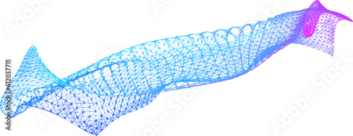 Network lines. Net wave information flow. Scientific paradigm solutions future. Forward vision progress. Big data cells deep development analysis. foresight conference background banner.