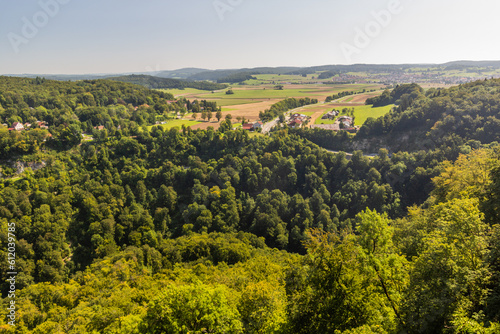 Echaz valley in the state of Baden-Wuerttemberg, Germany