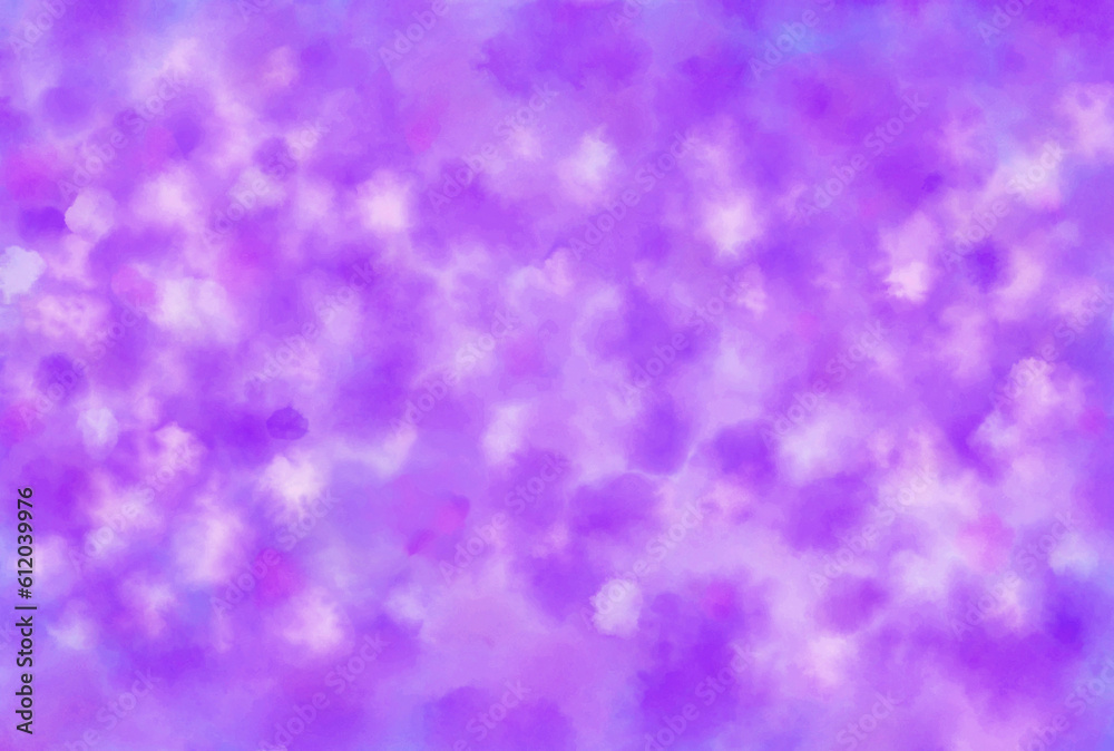 水彩画風滲み模様紫