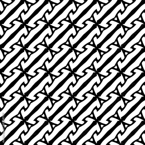  Background with abstract shapes. Black and white texture. Seamless monochrome repeating pattern  for decor  fabric  cloth. 