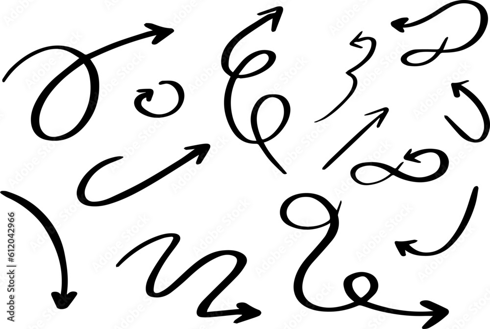 Back curved vector arrows on white background Back curved vector arrows on white background