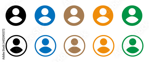  User vector flat icons collection