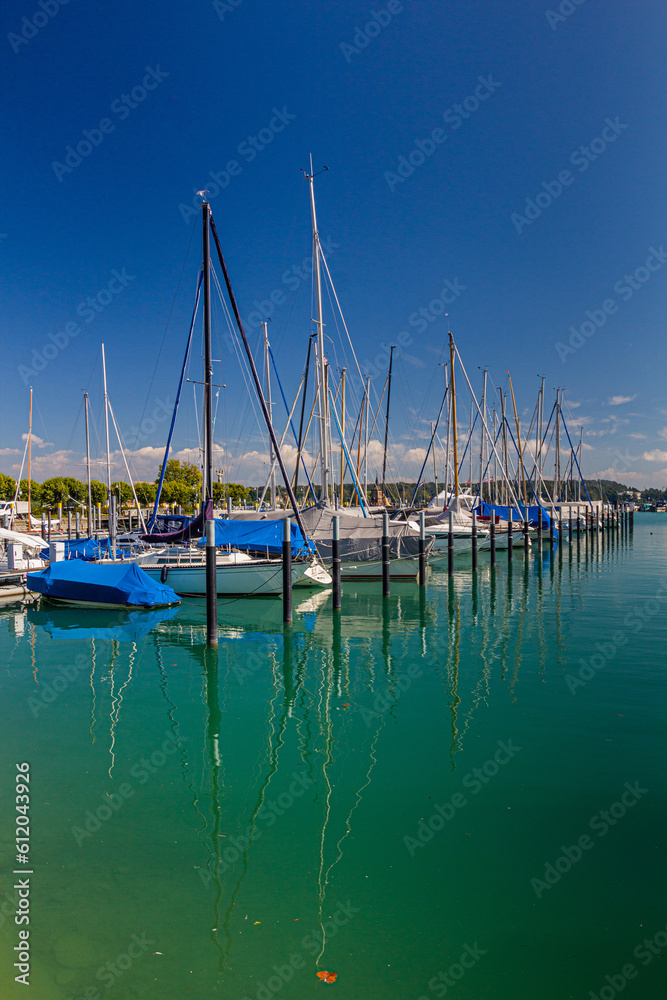 Boats in a port of Konstanz (Constance), Germany