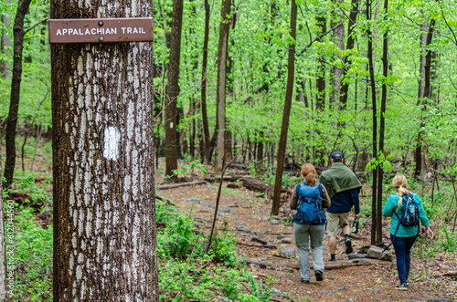 Fotografiet Wandern auf dem Appalachian Trail in Maryland, USA