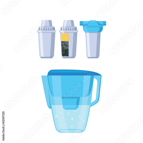 Filtered Water Pitcher, Convenient And Efficient Way To Enjoy Clean Purified Water. Removes Impurities And Contaminants