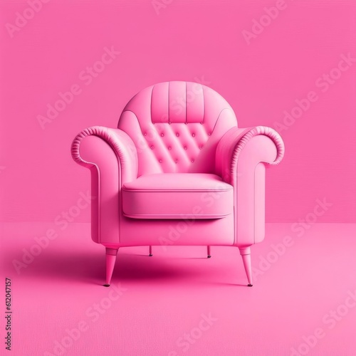 Single armchair in the room.AI generated