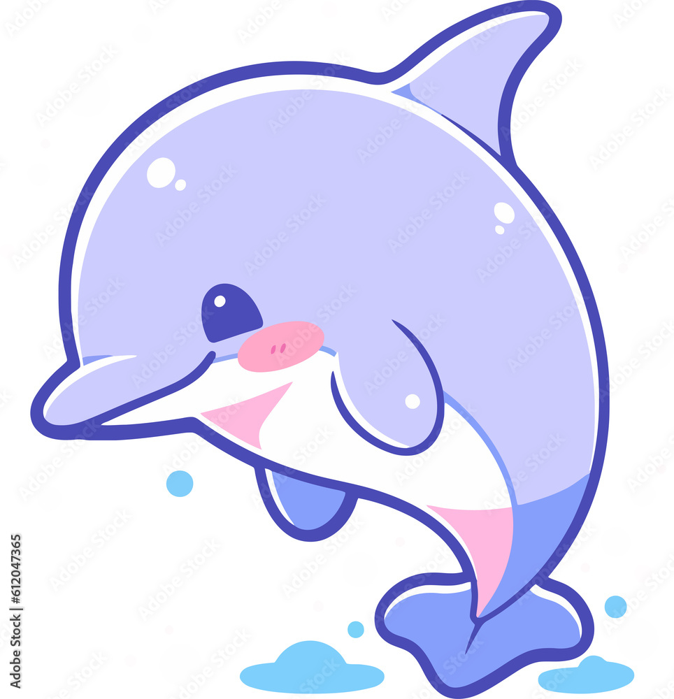 Cute cartoon dolphin Cute cartoon dolphin