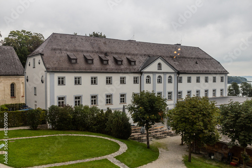 Augustinian monastery at Herreninsel island in Chiemsee lake, Bavaria state, Germany