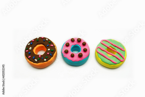 modeling clay, clay, kid, art, color full, color, donut, education, sweets, dessert, artist