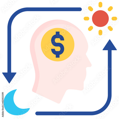 passive income flat style icon