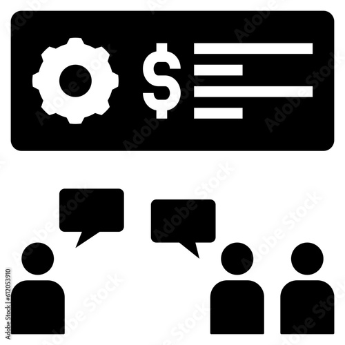 broker glyph style icon