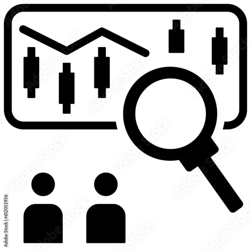 co investor glyph style icon