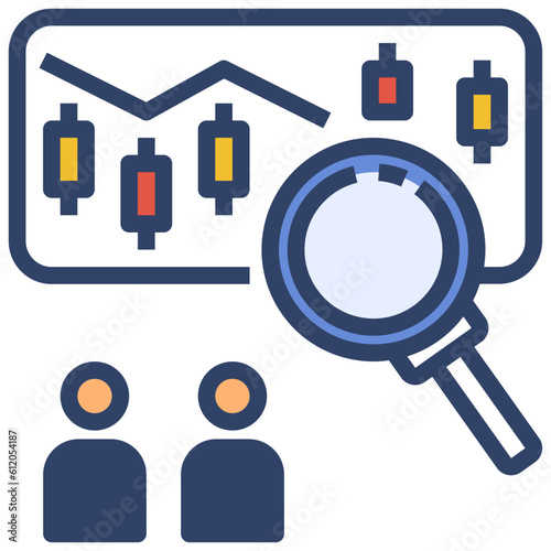 co investor filled outline style icon