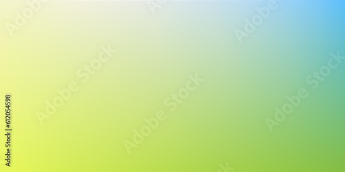 Diagonal gradient from blue and yellow to green. Abstract summer or spring background with natural colors