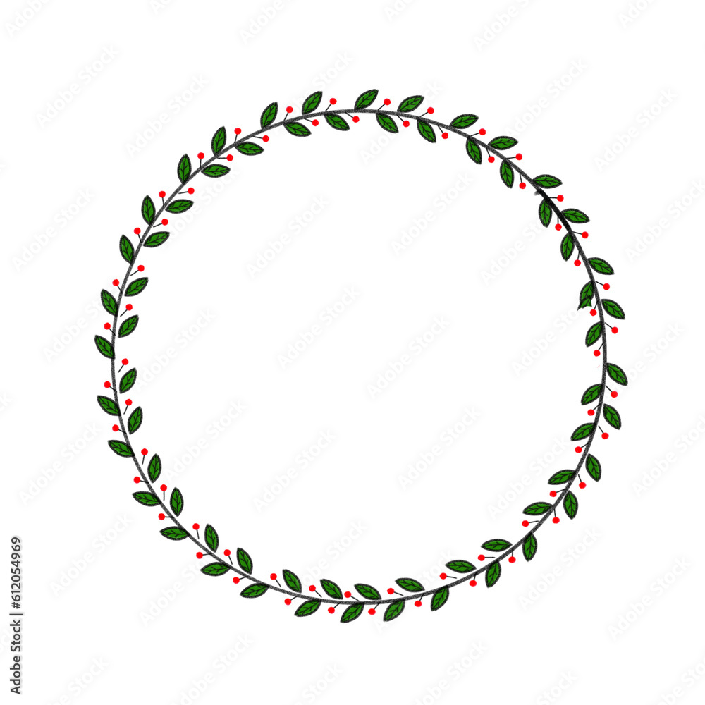 Fototapeta premium circle of flowers