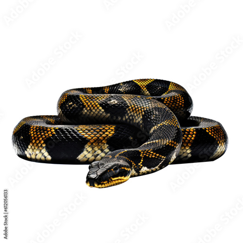 viper snake looking isolated on white