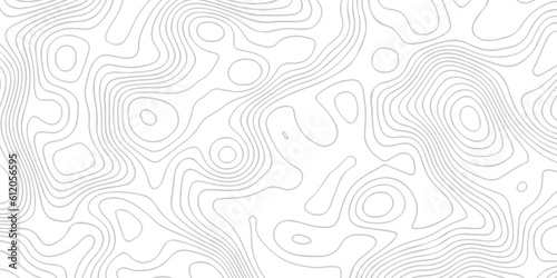 Topographic map background geographic line map with elevation assignments. The black on white contours vector topography stylized height of the lines map.