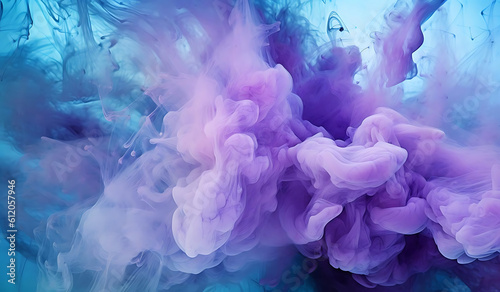 abstract blue and pink smoke