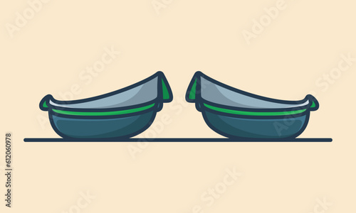 Comfortable Orthotics Shoe Insole Pair, Arch Supports vector illustration. Fashion object icon concept.