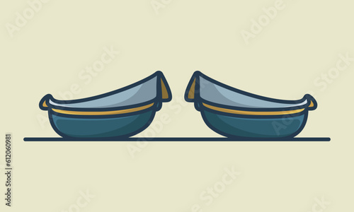 Comfortable Orthotics Shoe Insole Pair, Arch Supports vector illustration. Fashion object icon concept.