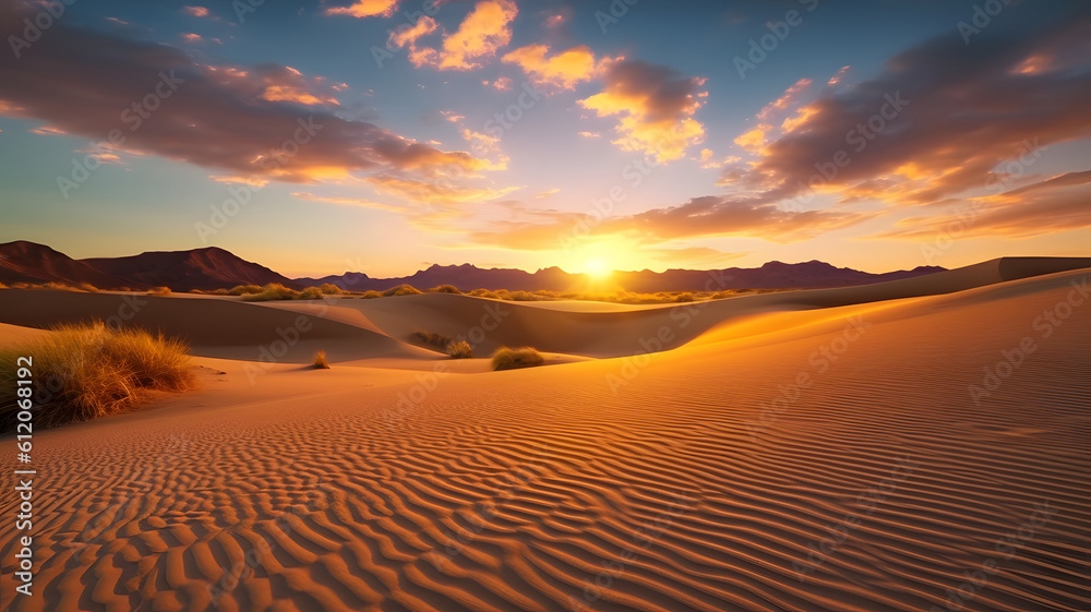 Beautiful desert landscape. Generated AI