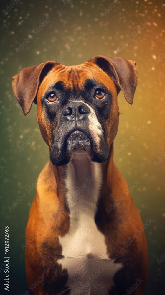 portrait of a boxer dog