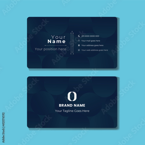 Unique and modern business card template design