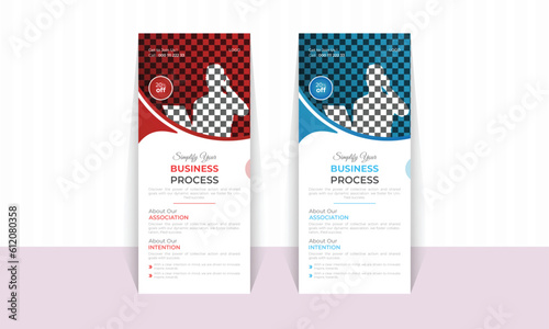 Corporate Roll up banner design template for restaurant, banner, and advertisement vector illustration.menu flayer, business flayer, food promotion ready print a4 size with editable shape
