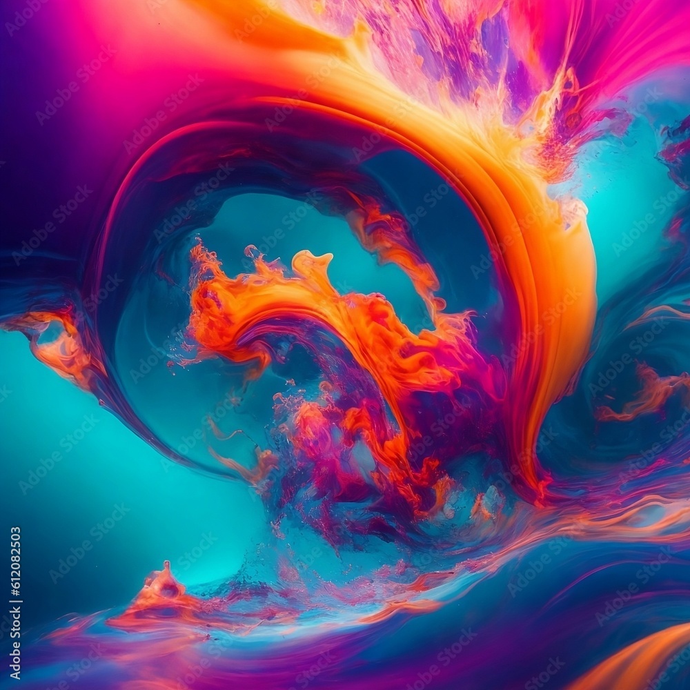 Obraz premium Liquid color background
