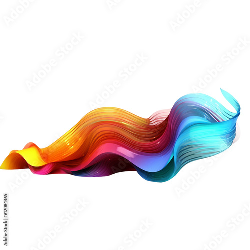 3D abstract wave background in generative ai