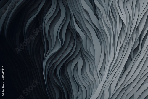 Colorful Modern Curvy Waves Background: Unobtrusive Illustration in Dark Slate Gray, Ash Gray, and Dark Gray