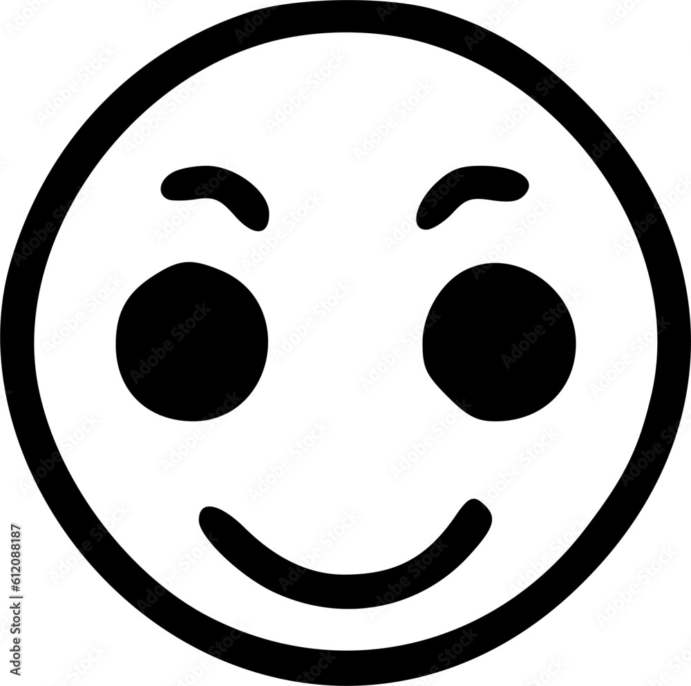 smile face with smile eyes emoticon line icon, outline vector sign, linear manner pictogram isolate on white. Emoji smiley symbol, logo illustration. Editable stroke smile face with smile eyes emoticon line icon, outline vector sign, linear manner pictogram isolate on white. Emoji smiley symbol, logo illustration. Editable stroke