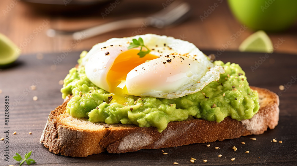 toast with egg and guacamole isolated on white, on plate with rice toast with egg and guacamole isolated on white, on plate with rice